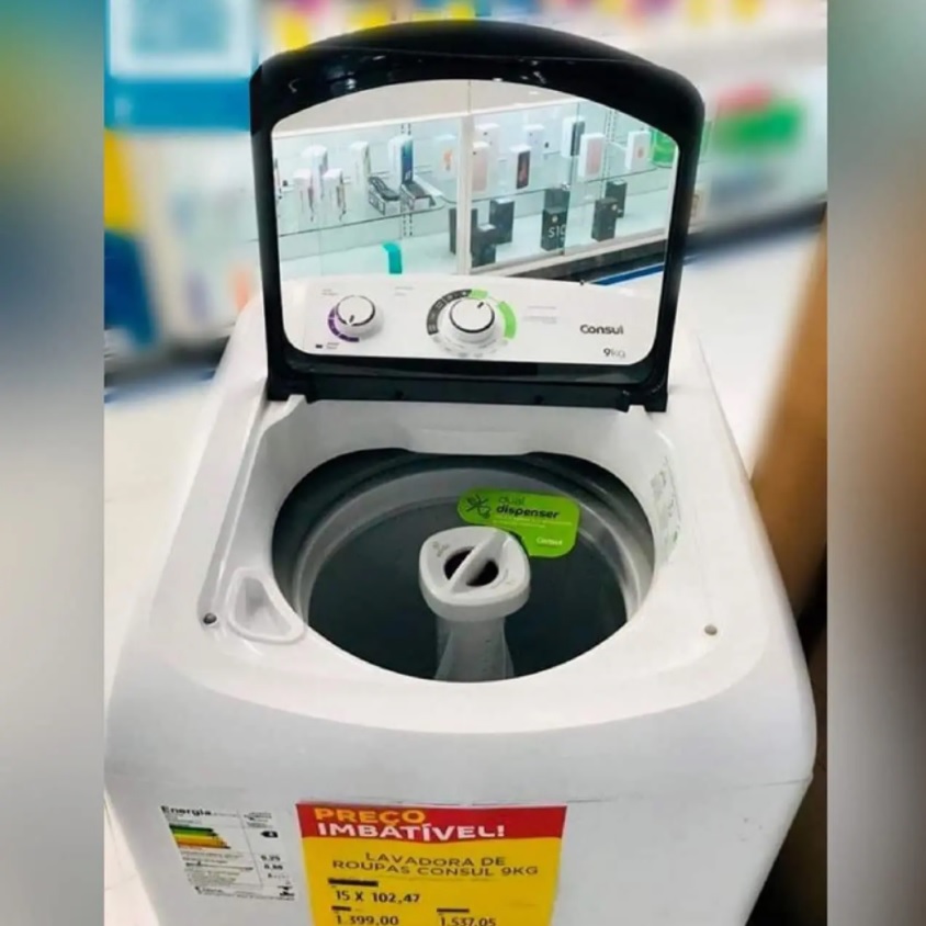 Máquina de Lavar Consul 9kg CWB09 Dosagem Extra Econômica e Ciclo Edredom – 110v