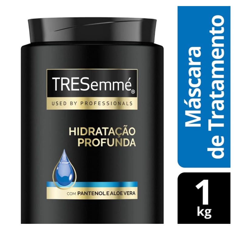 Máscara de Tratamento Intensivo com Pantenol e Aloe Vera Tresemmé Hidratação Profunda Pote 1kg, TRESemmé