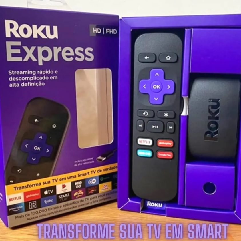 Streaming Player Roku Express Full HD HDMI Preto
