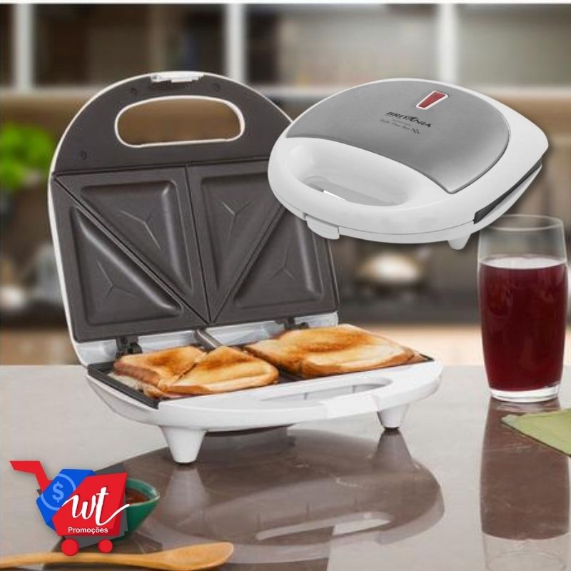 Sanduicheira Britânia Bello Pane Branca 750W – Antiaderente