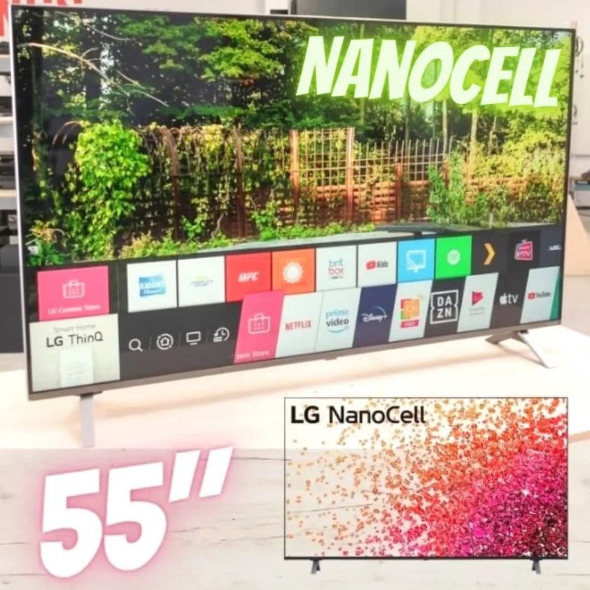 Smart TV 4K LG NanoCell 55″ com Inteligência Artificial, ThinQ AI, Smart Magic e Wi-Fi – 55NANO75SPA