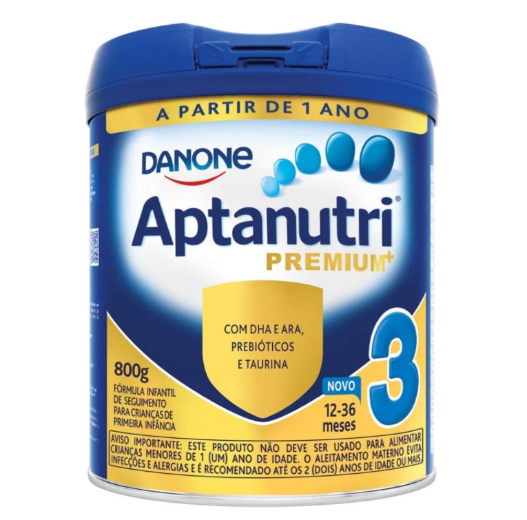 Fórmula Infantil Aptanutri Premium 3, 800g Danone Nutricia