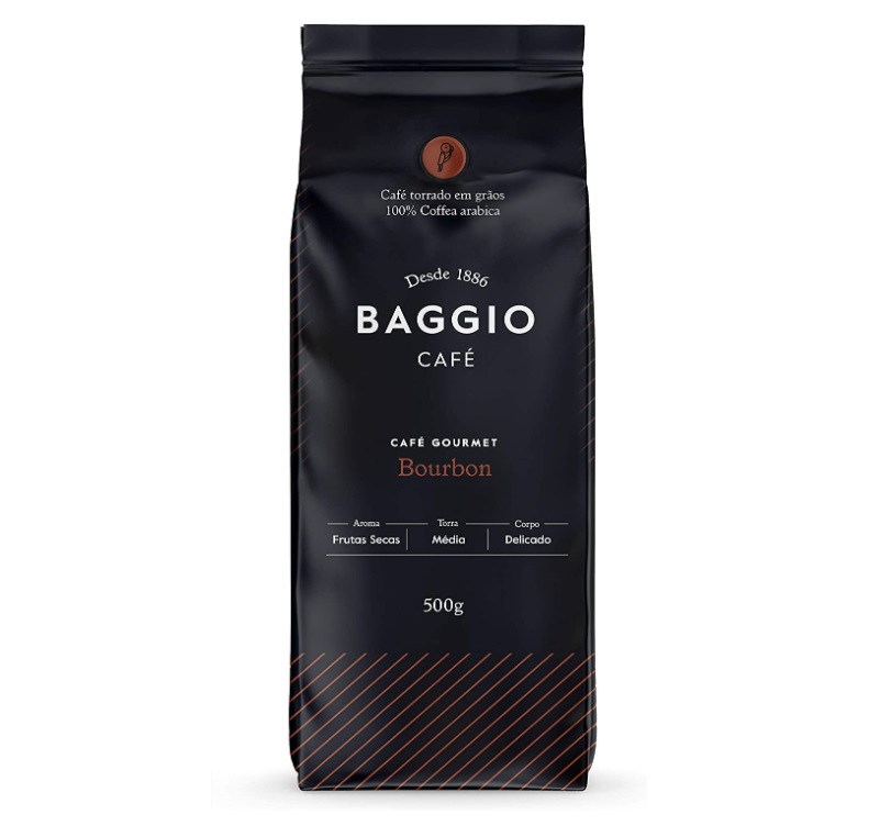 Baggio Café Bourbon Espresso Grão 500g