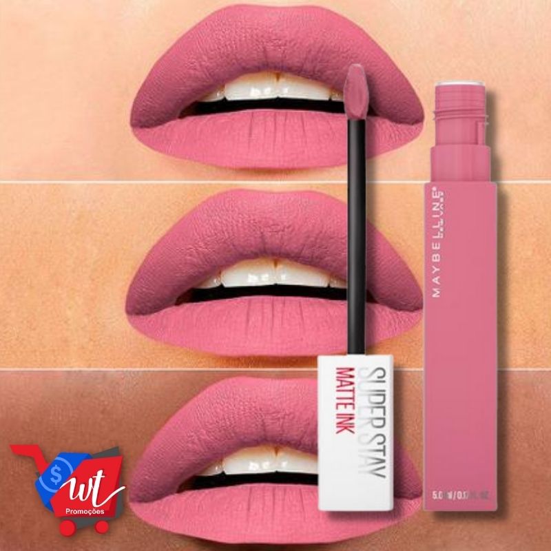 Batom Líquido Maybelline Superstay Matte Ink Pink Edition