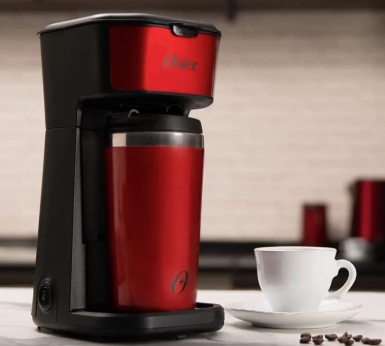 Cafeteira Oster 2Day Red 2 em 1 com Copo Térmico