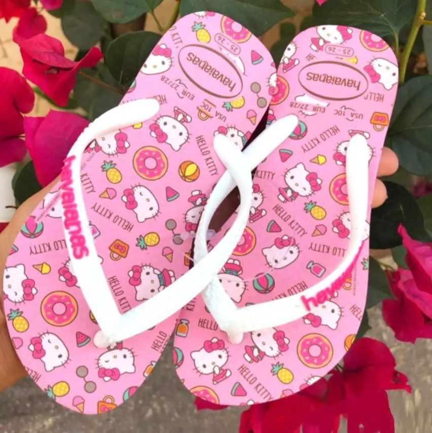 Chinelo Hello Kitty, Havaianas, Meninas