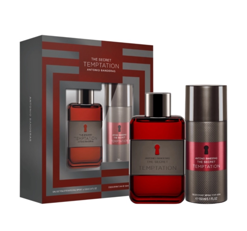 Conjunto The Secret Temptation Antonio Banderas Masculino – Eau de Toilette 100ml + Desodorante 150ml