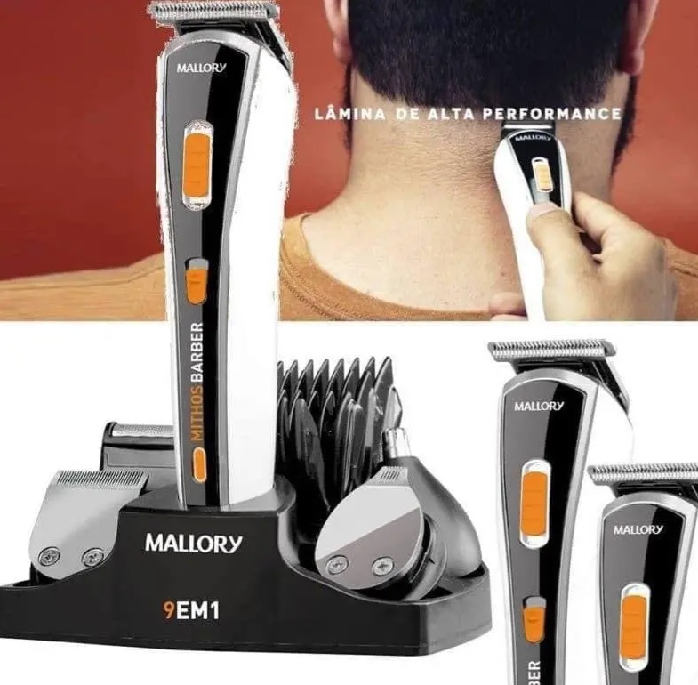 Cortador de Pelos Malory Mithos Barber Bivolt Branco