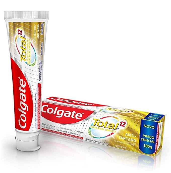Creme Dental Colgate Total 12 Anti Tártaro 180G, Colgate