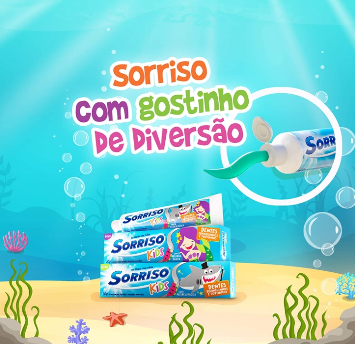 Creme Dental Sorriso Kids 50g