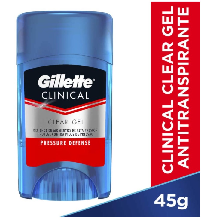 Desodorante Gillette Gel Antitranspirante Clinical Pressure Defense 45g