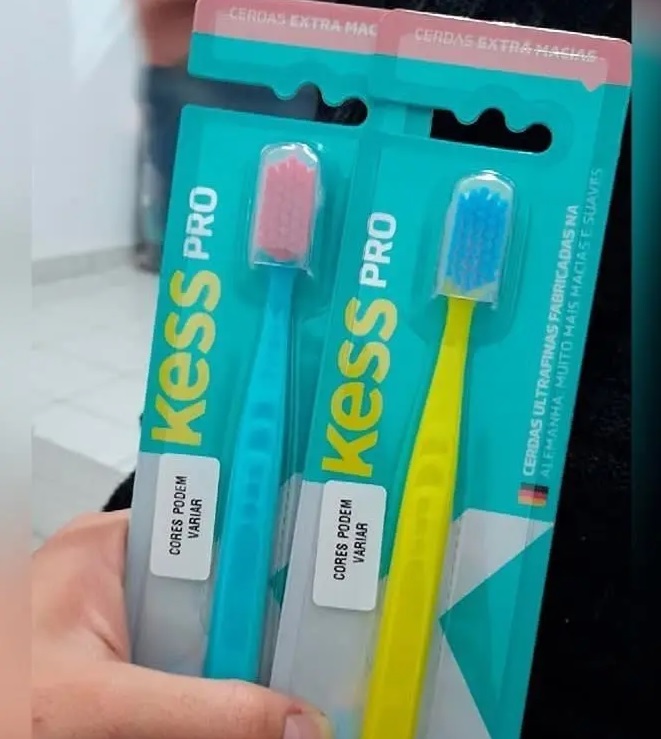 Escova Dental Pro Extra Macia, Kess, Multicor