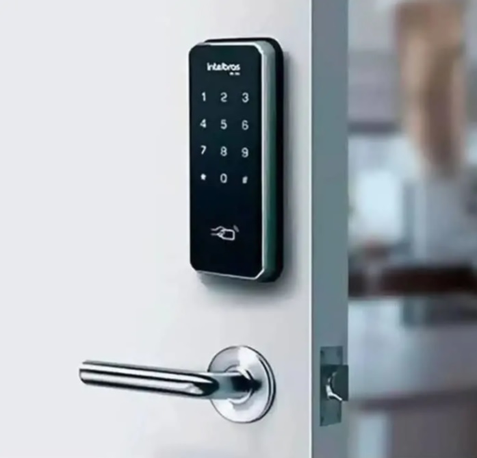 Fechadura Eletrônica Digital Com Senha Fr101 Intelbras