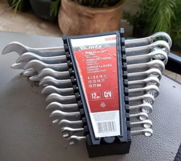 Jogo De Chave Combinada Cromo Fosco De 6 X 22 Mm, 12 Peças Mtx