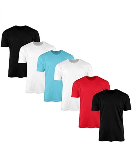 Kit 6 Camisetas Masculina Lisas Algodão Básica