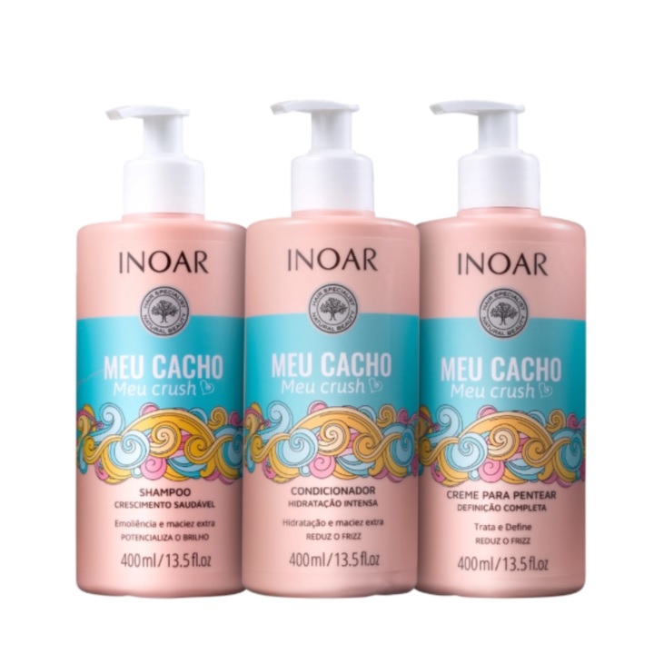 Kit Inoar Meu Cacho, Meu Crush Trio (3 Produtos)