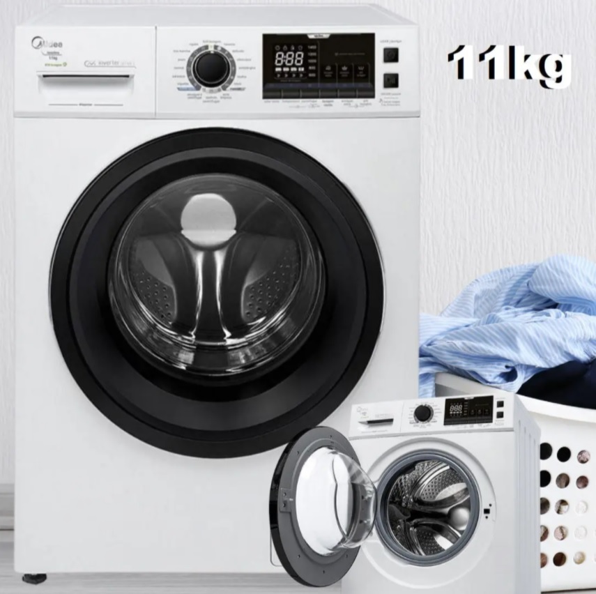 Lavadora de Roupas Midea LFA11B STORM WASH Inverter Tambor 4D Branca – 11kg