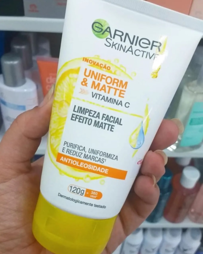 Limpeza Facial Garnier Uniform&Matte, 120G, Garnier