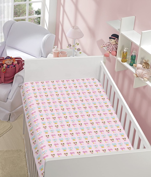 Manta Poliester Disney Soft Minnie & Margarida Jolitex Multicor Infantil Poliéster