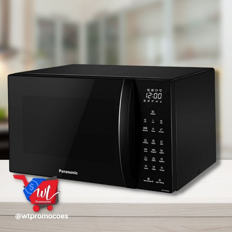 Micro-ondas Panasonic NN-ST66LBRUN – 110V, 32L, Preto