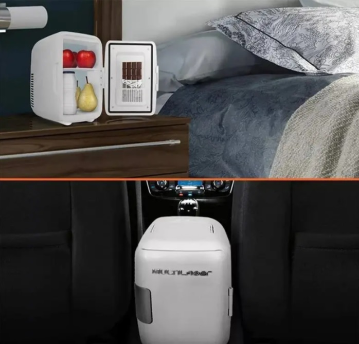 Multilaser Mini Geladeira 4L 12V 127V Capacidade 6 Latas De 350Ml Com Cabo Dc Sem Cabo Ac Branca – Tv009