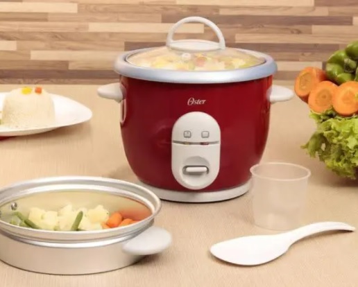 Panela Vermelho Com Vapozeira 110V