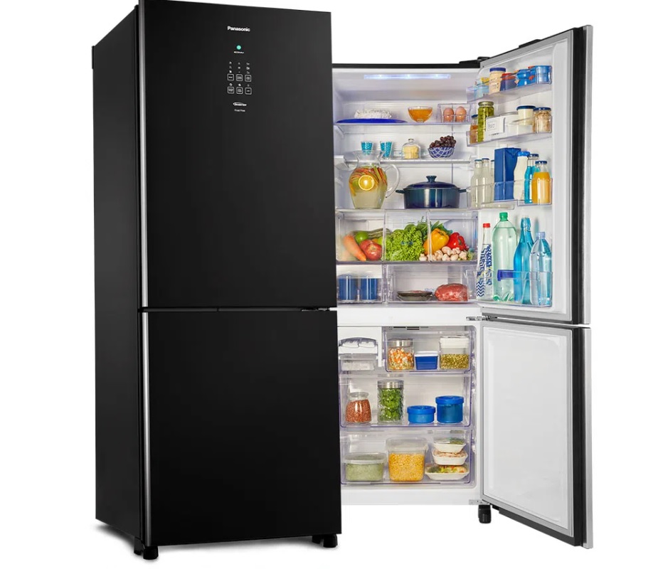 Refrigerador Panasonic Frost Free 2 Portas Bottom Freezer NR-BB53 425 Litros Preto