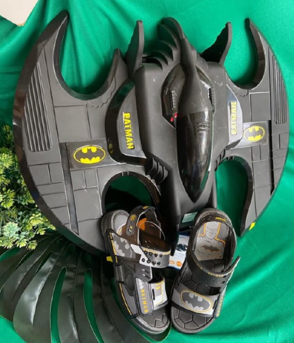 Sandália Infantil Grendene Kids Batman Batwing Masculina