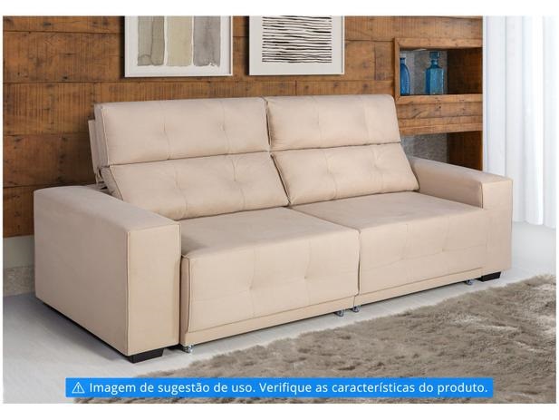 Sofá Retrátil Reclinável 4 Lugares Tecido Nylon – Quebec Berflex