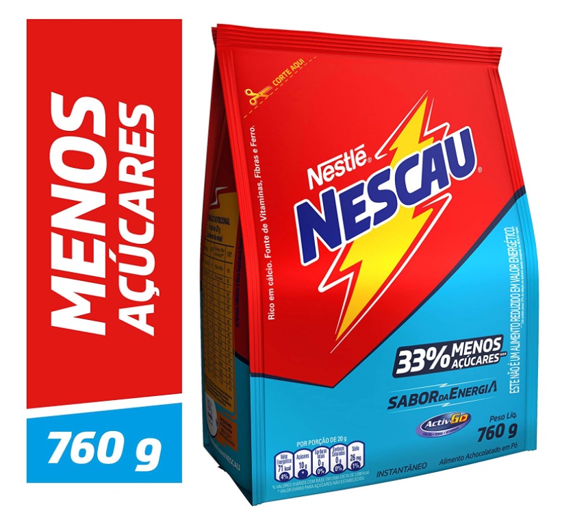 Achocolatado em Pó, Nescau, 3.0, 760g