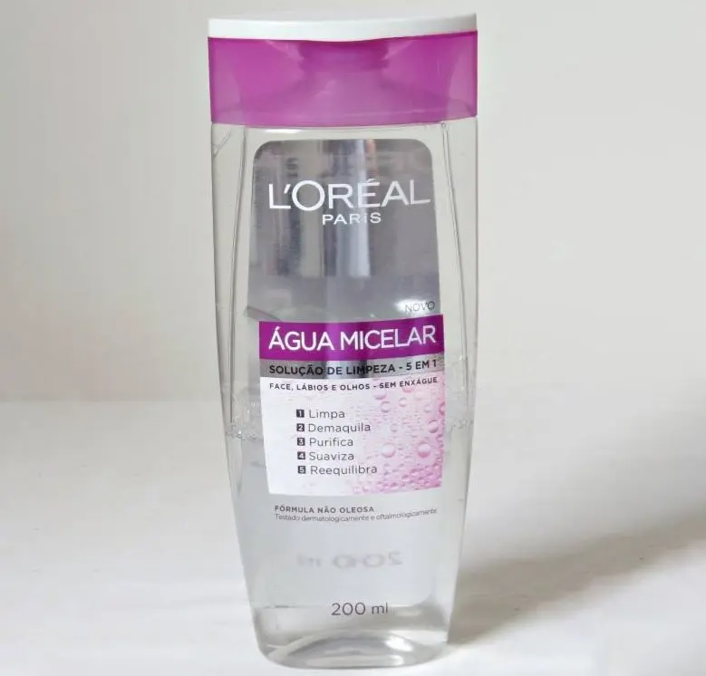 Água Micelar L’Oréal Paris Solução de Limpeza 5 em 1, 200ml
