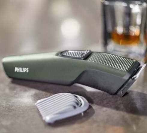 Aparador de Barba Elétrico Philips BT1212/15 Carregamento USB 5W – Bivolt