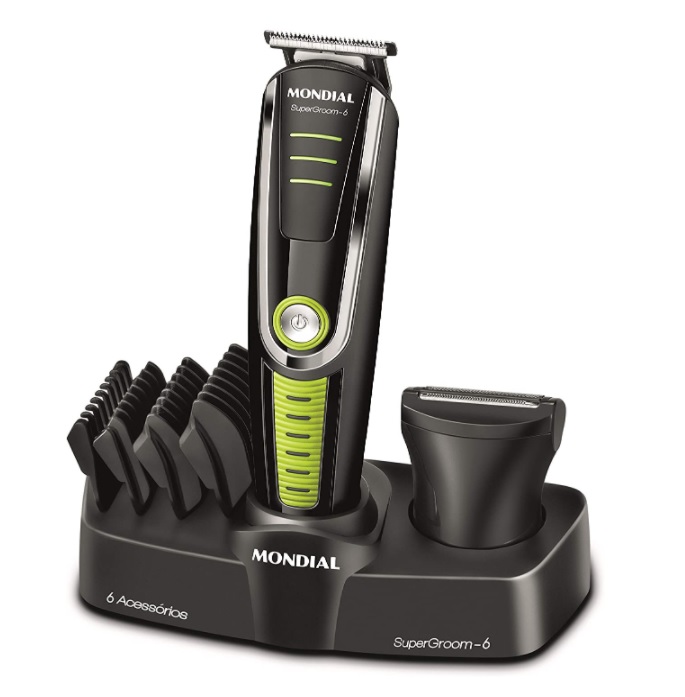 Aparador de Pelos Mondial BG-4 SuperGroom 6 – 6 em 1 4 Ajustes de Altura 1 Velocidade