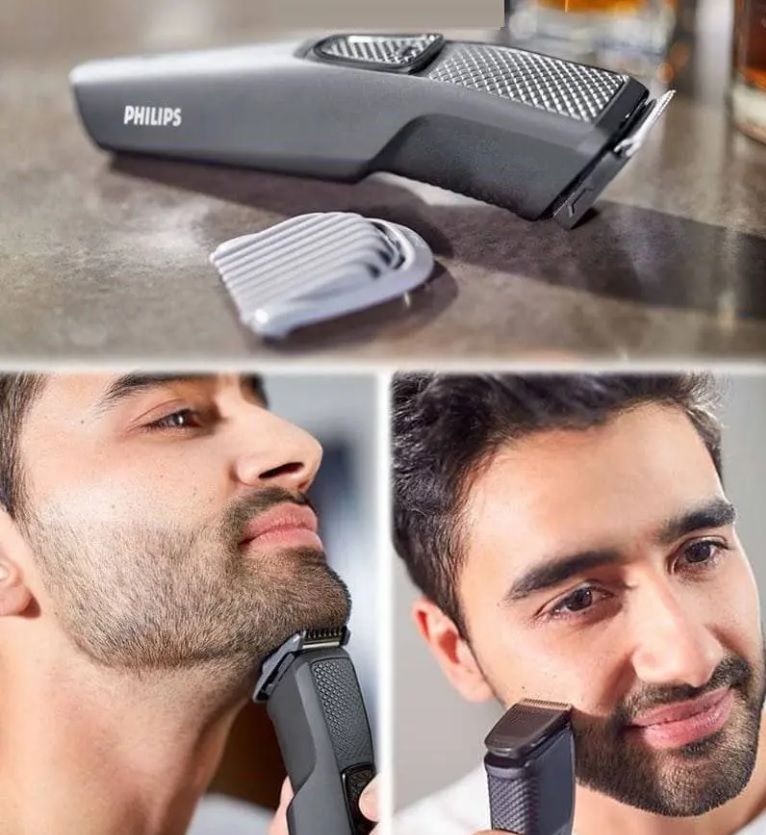 Aparador pelos do rosto, 1 velocidade, Cinza Chumbo, Bivolt- Philips