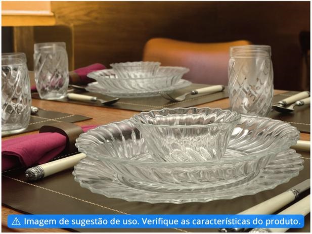 Aparelho de Jantar 16 Peças Wheaton de Vidro – Redondo Emotions