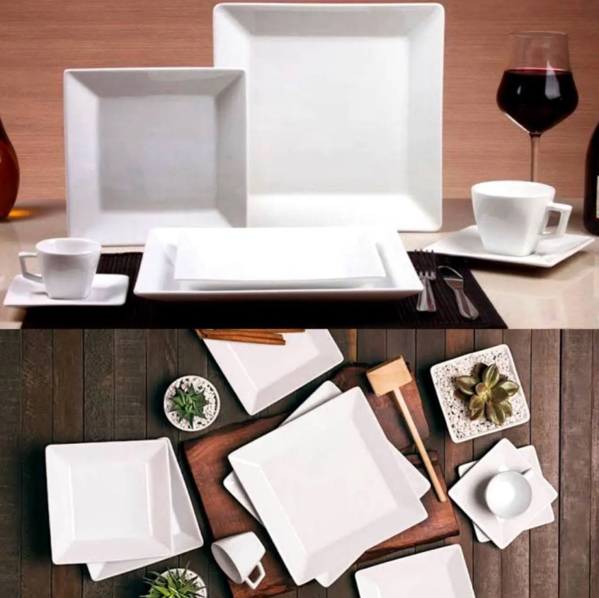 Aparelho de Jantar, Chá e Café Oxford Porcelanas Quartier GM42-2000 – 42 Peças