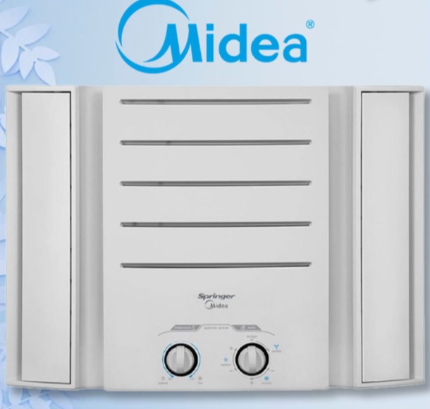Ar-Condicionado Janela Springer Midea Frio 10.000 BTUs Mecânico Branco