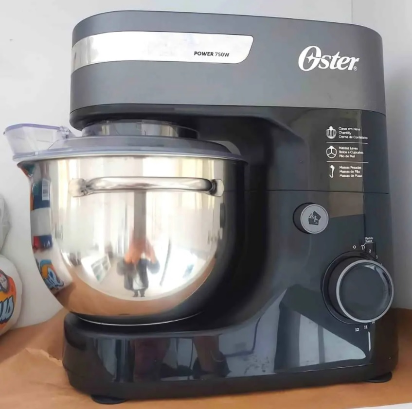 Batedeira Planetária Bowl, Inox, 110v, Oster