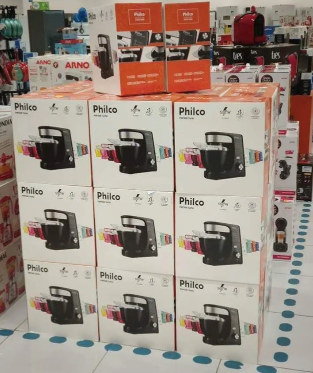 Batedeira Planetária Philco Vermelha 500W – PHP500 Turbo 12 Velocidades