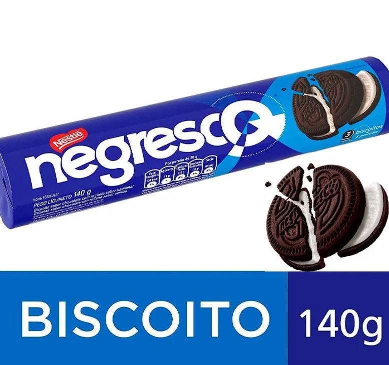 Biscoito Recheado, Negresco, 140g