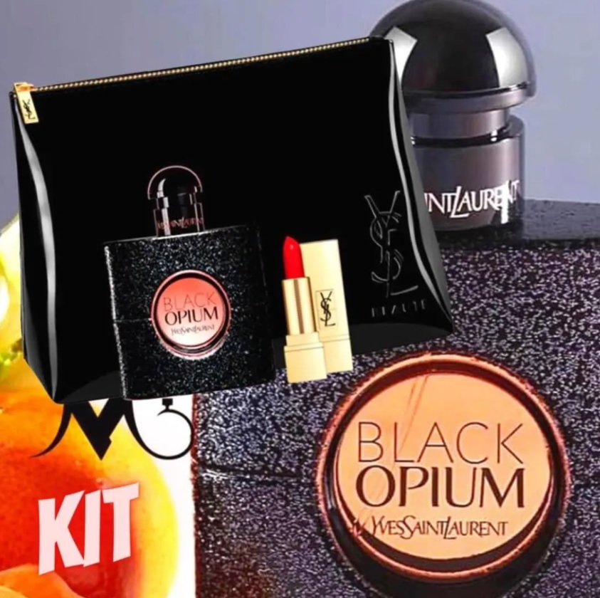 Black Opium Yves Saint Laurent edp 50ml, Batom, Nécessaire