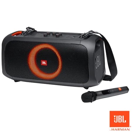 Caixa Bluetooth JBL Partybox On The Go com Potência de 50W – JBLPARTYBOXGO