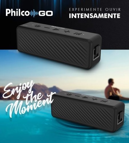 Caixa de Som Portátil Philco PBS25BT com Bluetooth e À Prova D’água – 25W