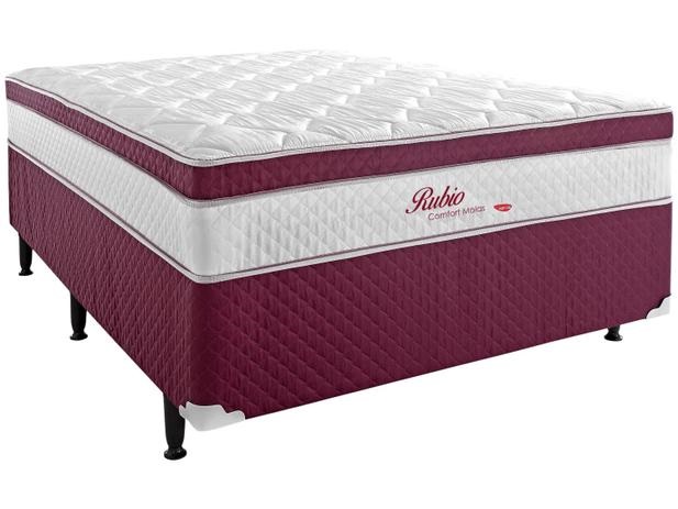 Cama Box Casal Herval Conjugada de Mola Bonel – 57x138x188cm Rúbio Comfot
