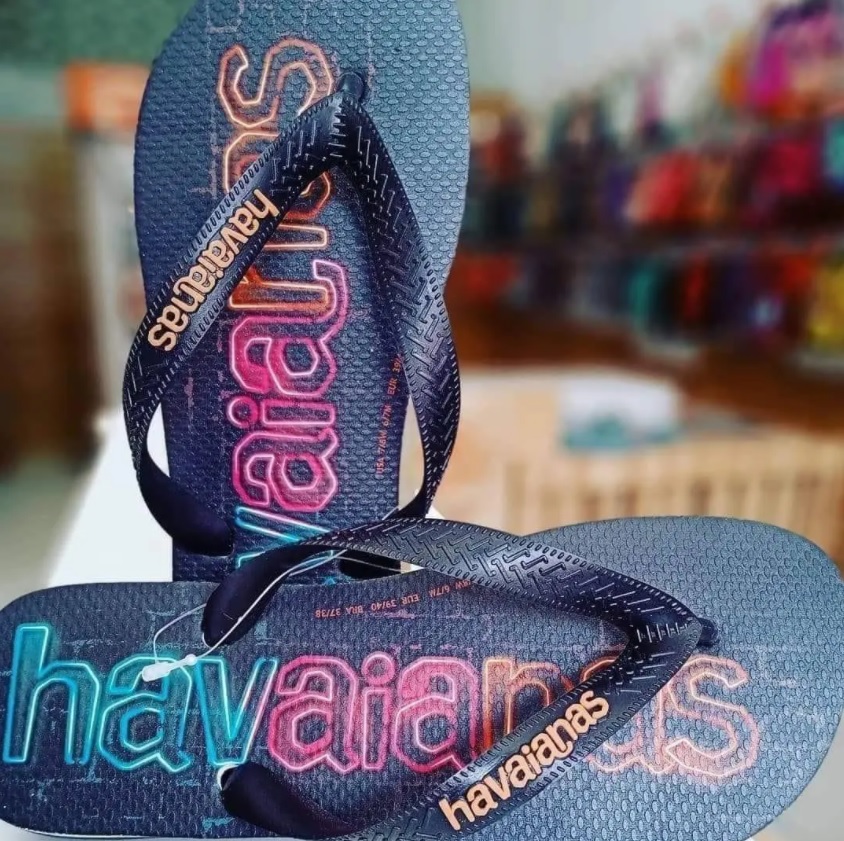 Chinelo Top Logo Mania Print, Havaianas, Masculino