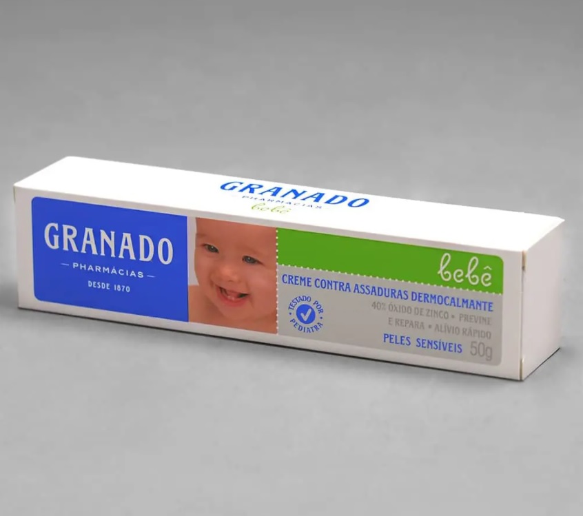 Creme Assaduras Dermocalmante Bebe Pele Sensíveis, Granado, 50G