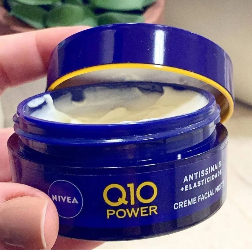 Creme Facial Anti-Idade 50 g Q10 Noturno Unit, Nivea