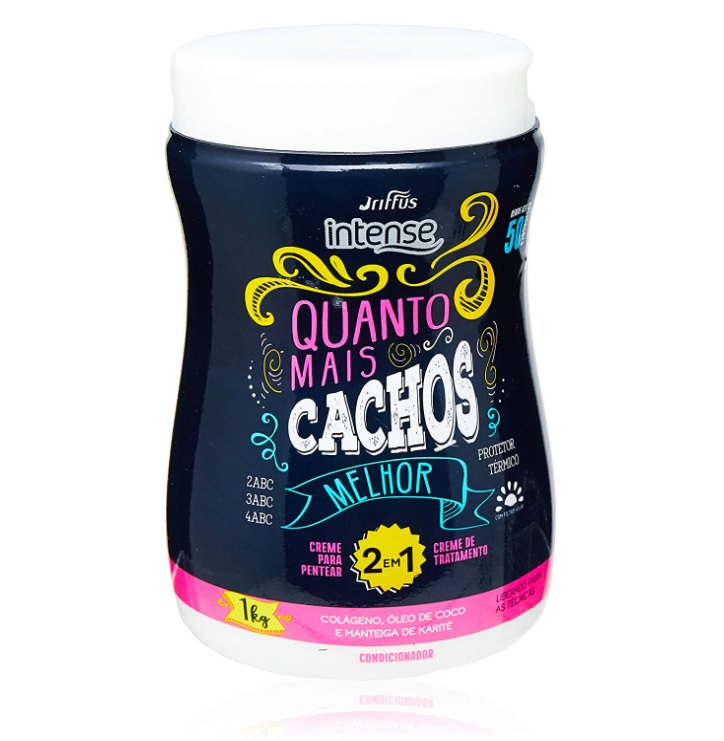 Creme de Tratamento e Pentear Quanto Mais Cachos Melhor Intense 1 Kg, Griffus Cosméticos
