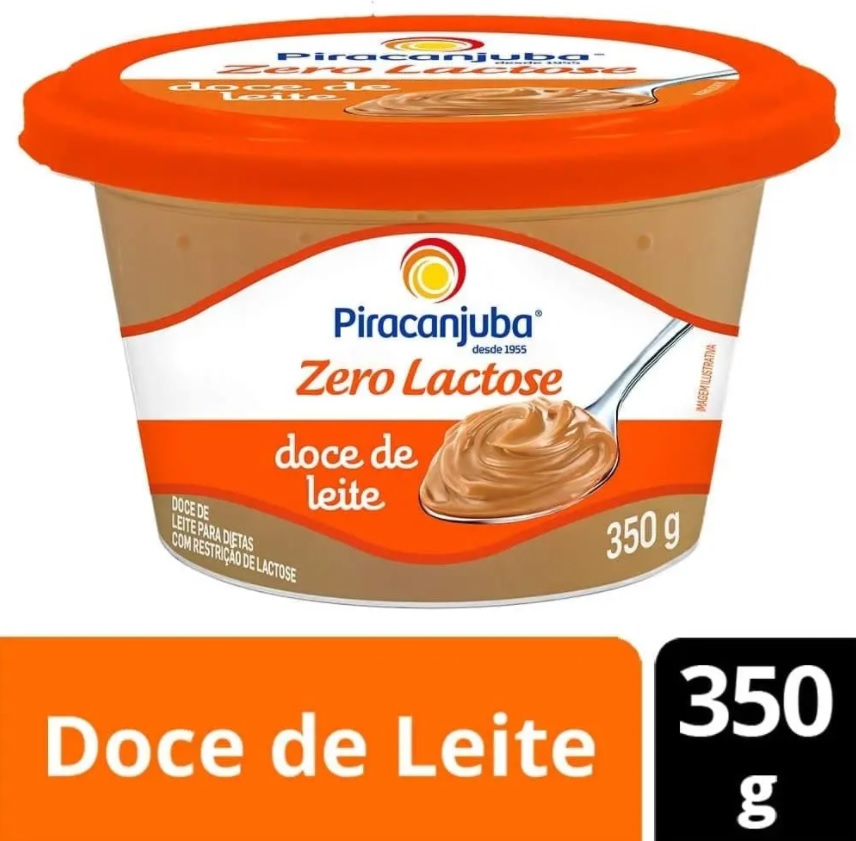 Doce Leite Zero Lactose Piracanjuba 350g