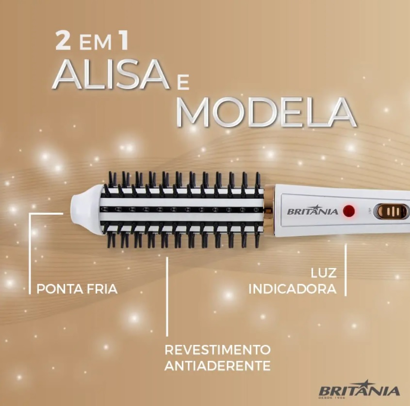 Escova Modeladora Britânia BEC04 2 em 1